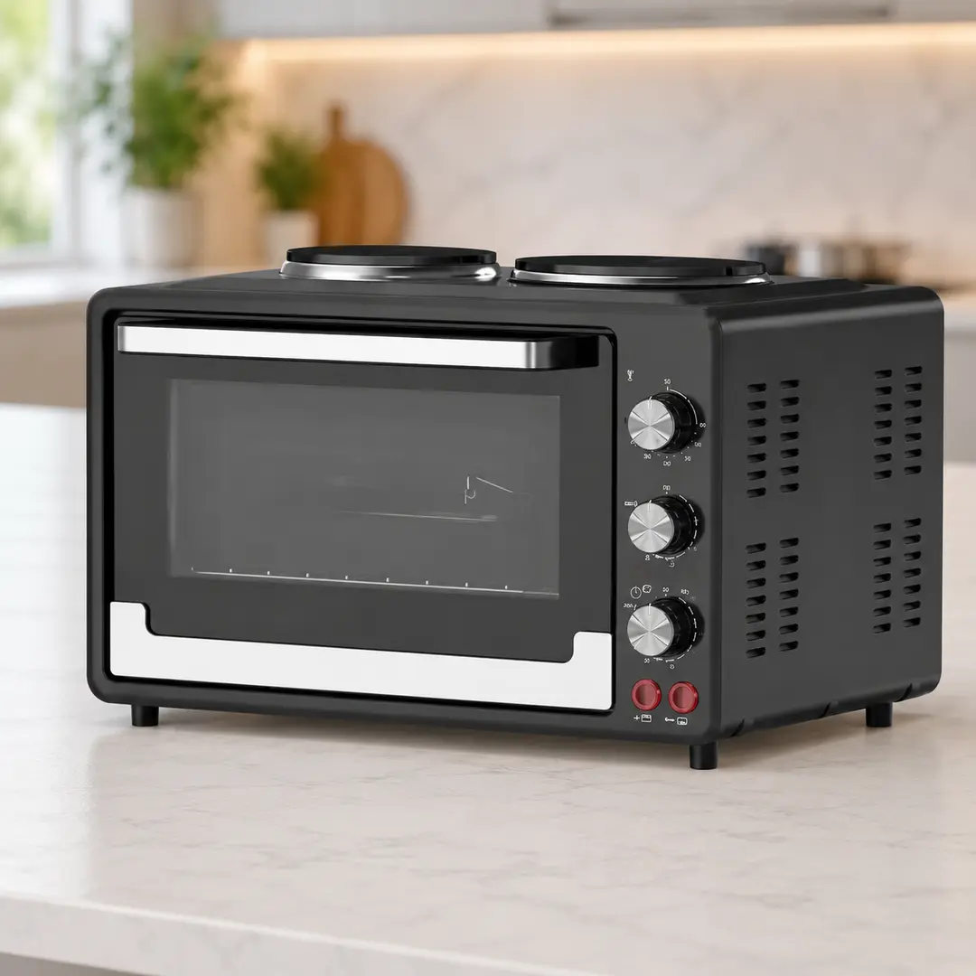 Настільна електродуховка з плитою 2в1 Sokany SK-10029 40л 4600 Вт