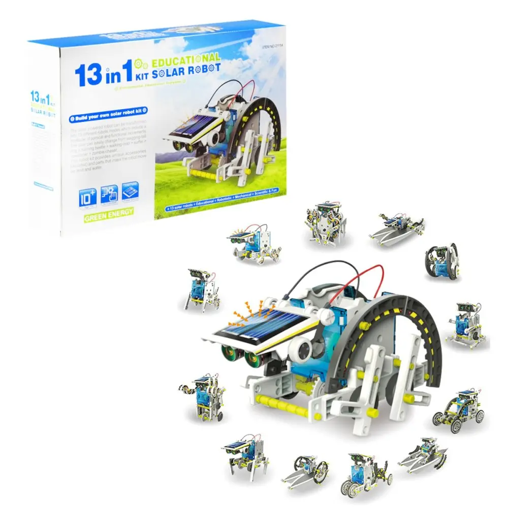 Електронний конструктор робот Solar Robot Original 13 в 1 на сонячних батареях