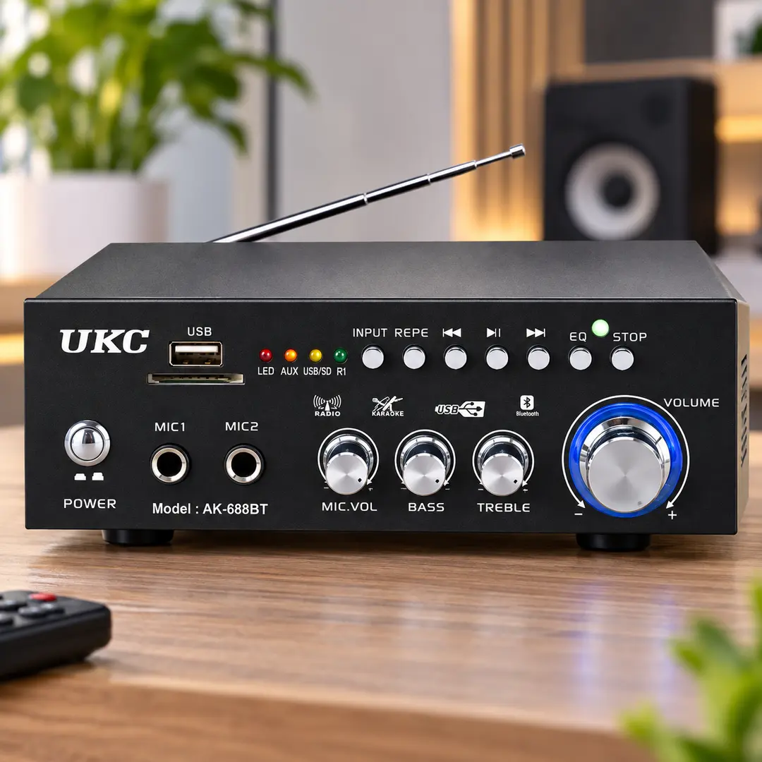Посилювач AMP 688 BT 2CH 30 Вт з Bluetooth