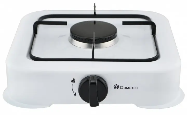 Плита газова настільна газова таганок Domotec MS 6601 біла