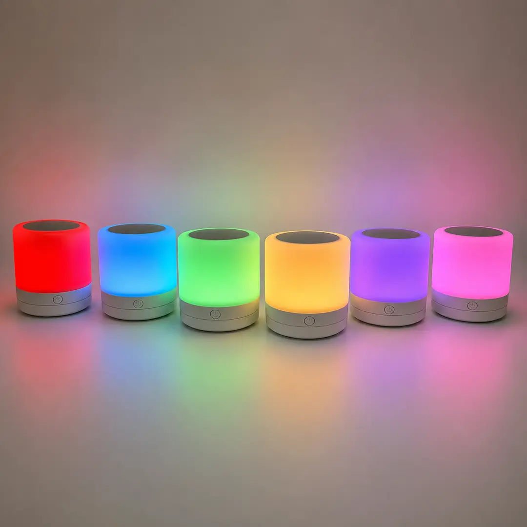 Настільна LED лампа нічник Mini touch lamp / Портативний світильник-нічник від USB / Нічник акумуляторний RGB