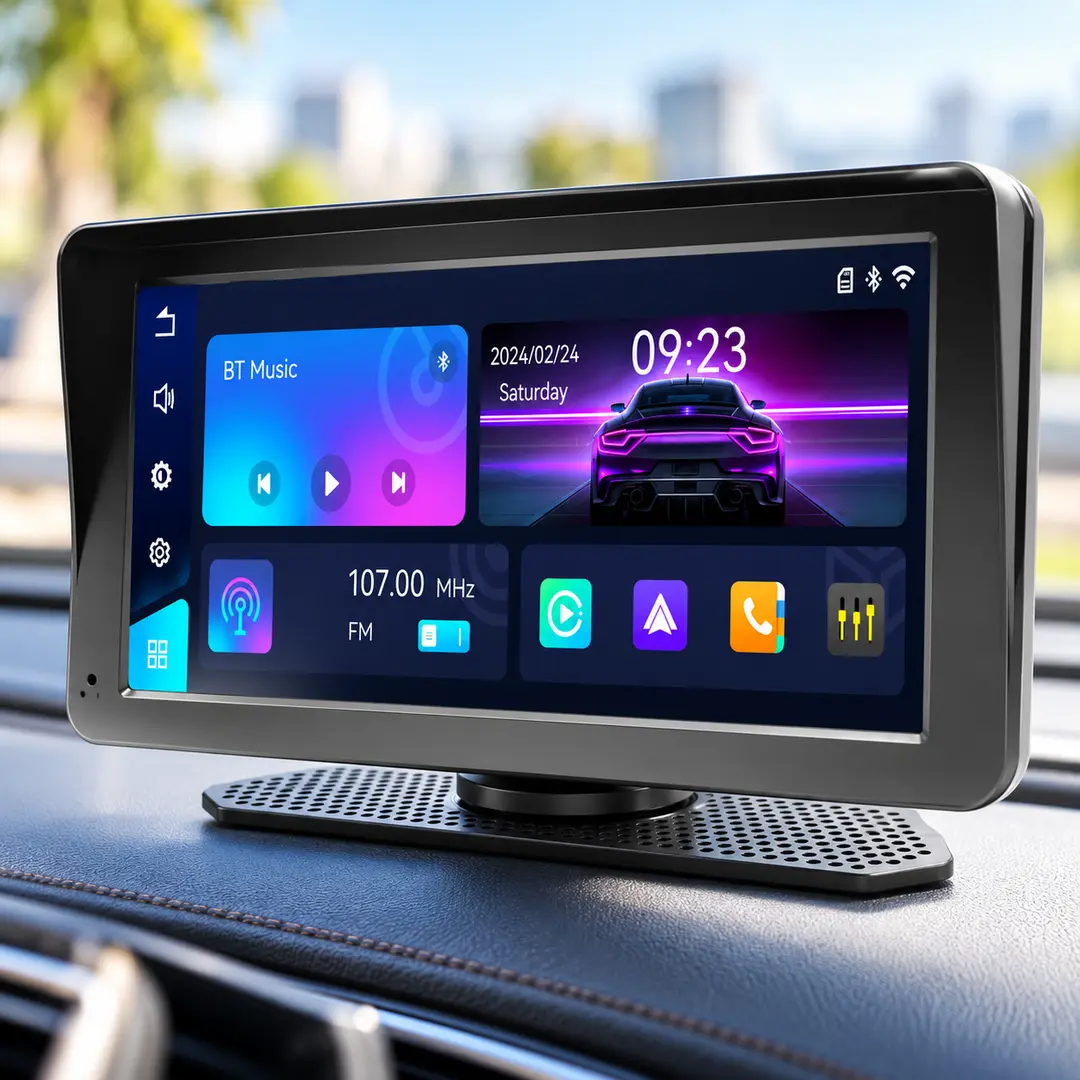 Магнітола 701W 7" PND / Портативний екран з Carplay / Бездротова стереосистема з дисплеєм