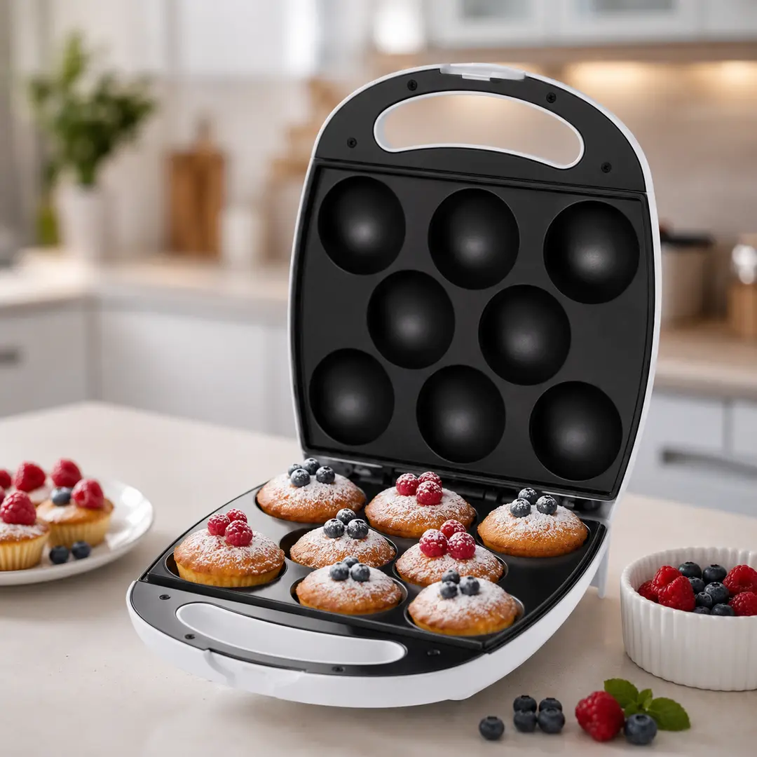 Електрична кексниця RAF R.2510, 1400 Вт, на 8 порцій / Форма для випікання Cake Maker