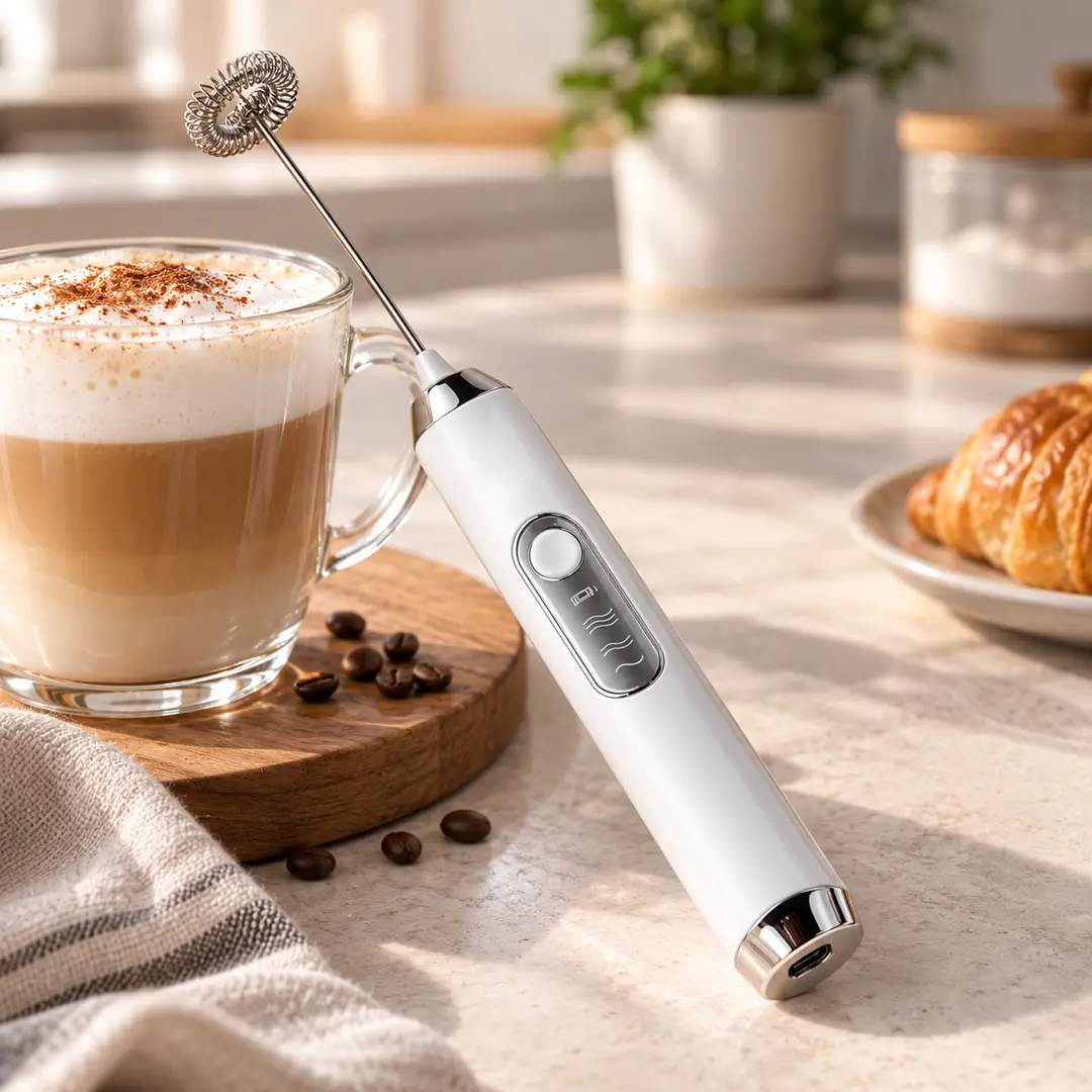 Міксер капучинатор електричний / EGG BEATER портативний, бездротовий міксер / Міксер дві насадки