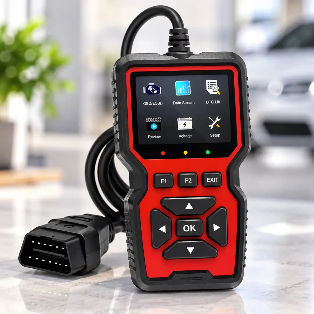 Діагностичний сканер V519 OBD2 / Діагностичний автосканер несправностей автомобіля / Діагностичний адаптер з кольоровим дисплеєм