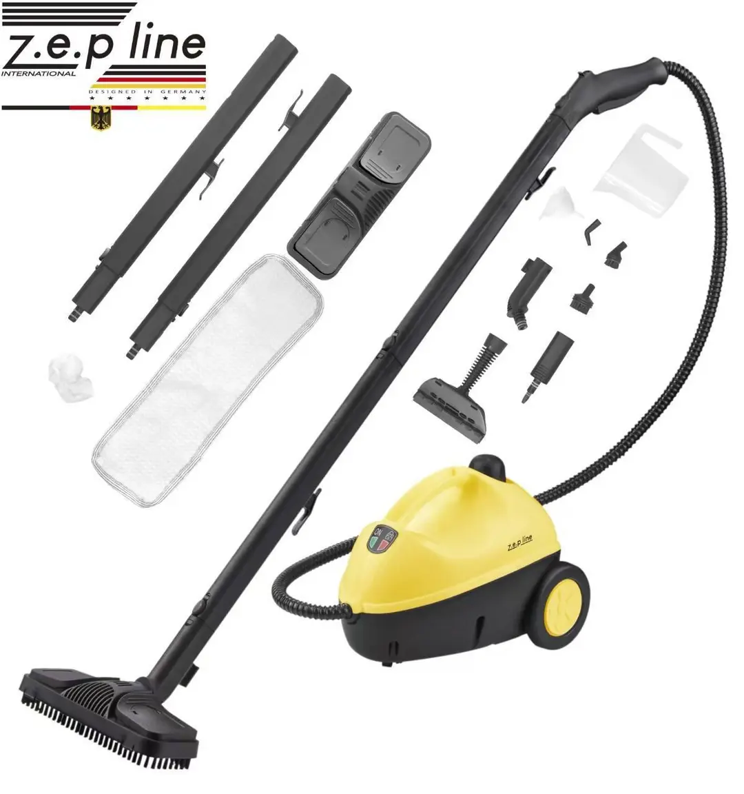 Пароочисник Zepline ZP-00223, 3000 Вт, жовтий