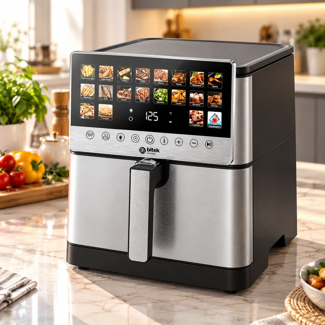 Аерофритюрниця Air Fryer BITEK BT-8900 / Аерофритюрниця 4200Вт / Мультипеч 15л