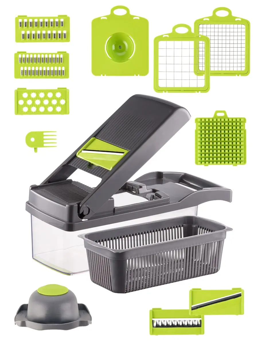 Багатофункціональна овочерізка Safe slice mandoline 16 в 1