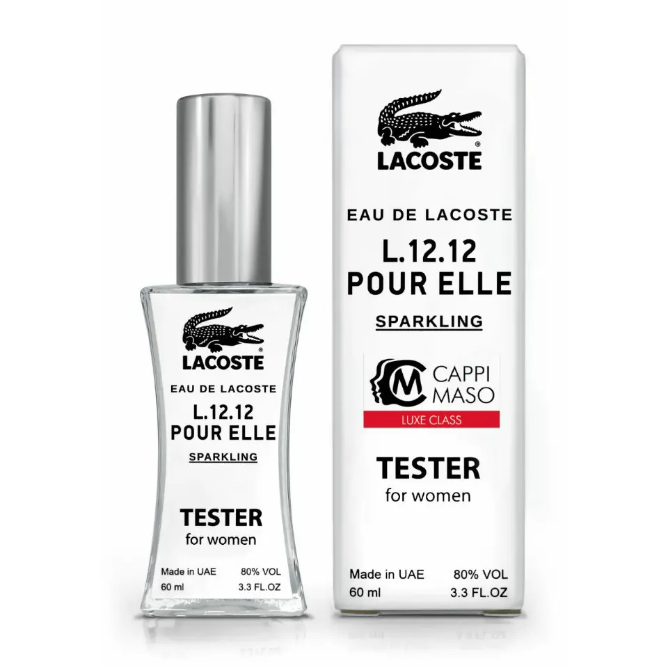 Тестер жіночий Lacoste L. 12.12 Pour Elle Magnetic, 60 мл DUTYFREE тестер парфуми туалетна вода