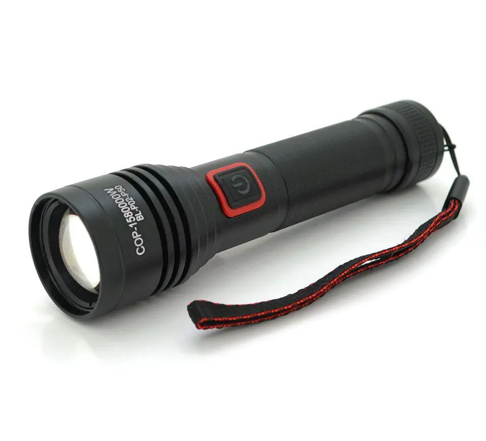 Ліхтар BL-P02-P50, 1x18650, ЗУ Type-C, zoom, Box