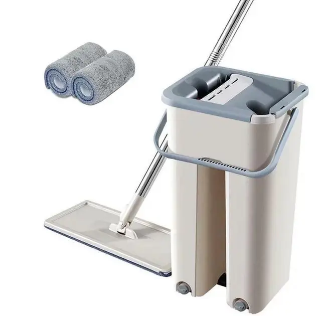 Швабра з відром і самовіджимом , Spin Mop Scratch Cleaning 360, швабра ледарка 6 л