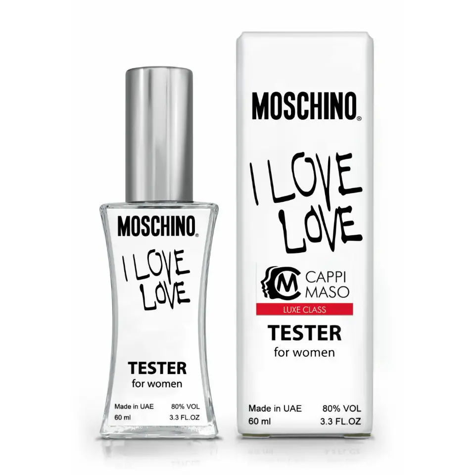Тестер жіночого парфуму Moschino I Love Love, 60 мл DUTYFREE парфуми туалетна вода