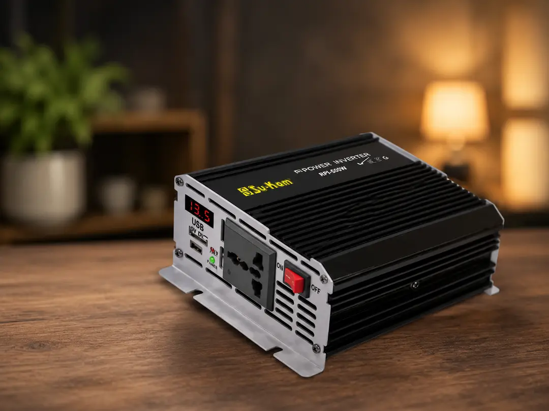 Перетворювач AC/DC RPI 500W SU-KAM / Перетворювач напруги з вольтметром / Автомобільний інвертор 12-220 В