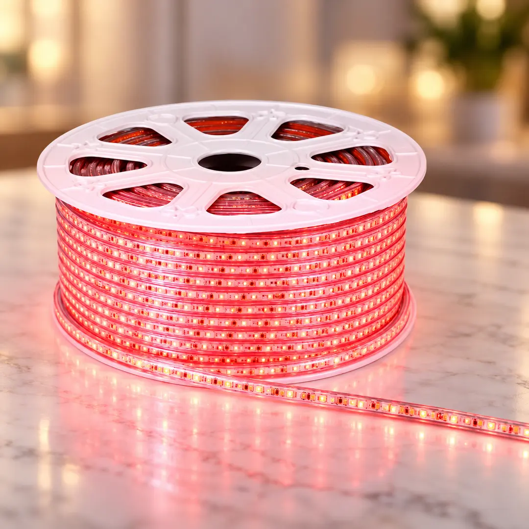 Світлодіодна гірлянда-дюралайт Rope-Lights / LED-стрічка SMD5050-R 100 м Червоний