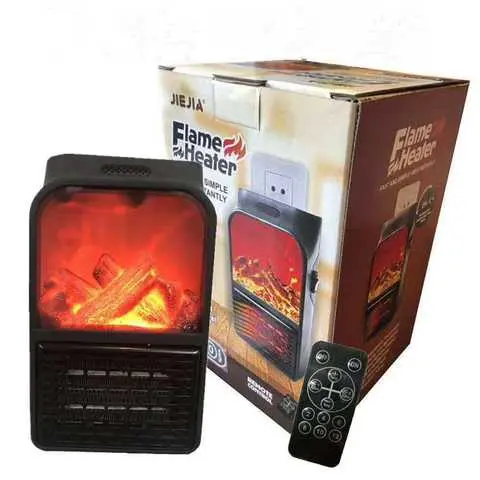 Обігрівач електричний Flame Heater 1000W з пультом