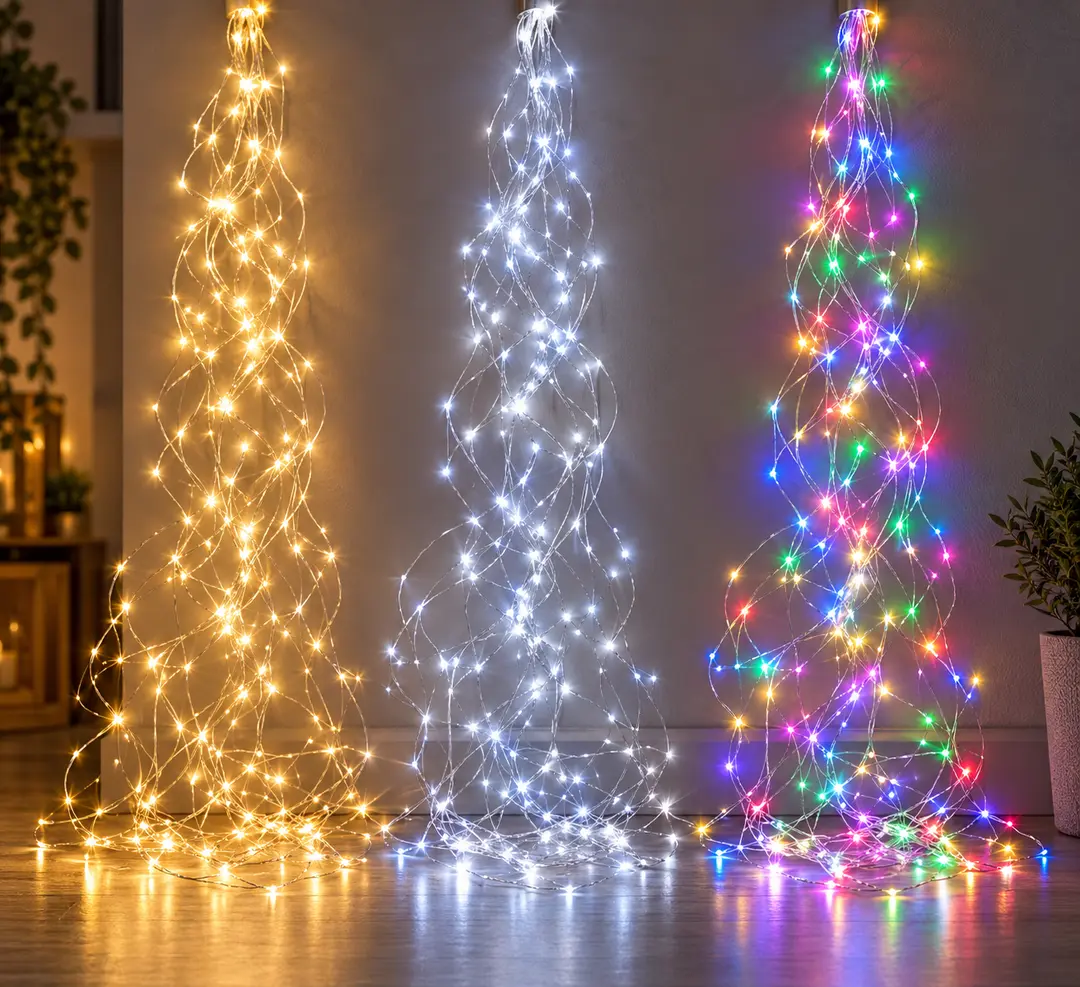 Гірлянда Кінський хвіст 500 LED 20 ниток 2.5м / Світлодіодна гірлянда на ялинку / Гірлянда USB