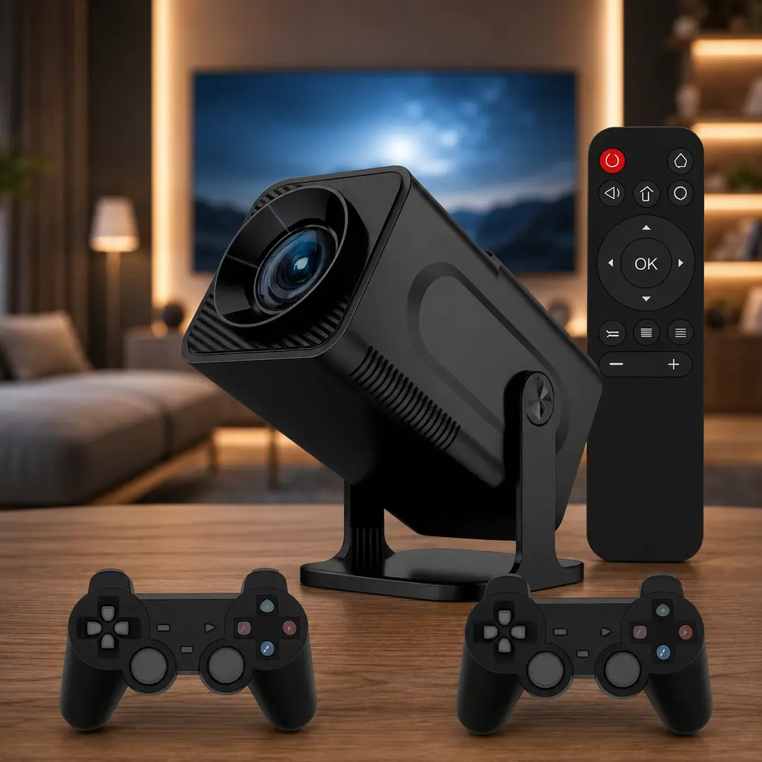 Проектор для фільмів, ігор, домашній кінотеатр HCS350 pro / Смарт домашній кінотеатр Wi-Fi 6 Bluetooth 5.0 з пультом /