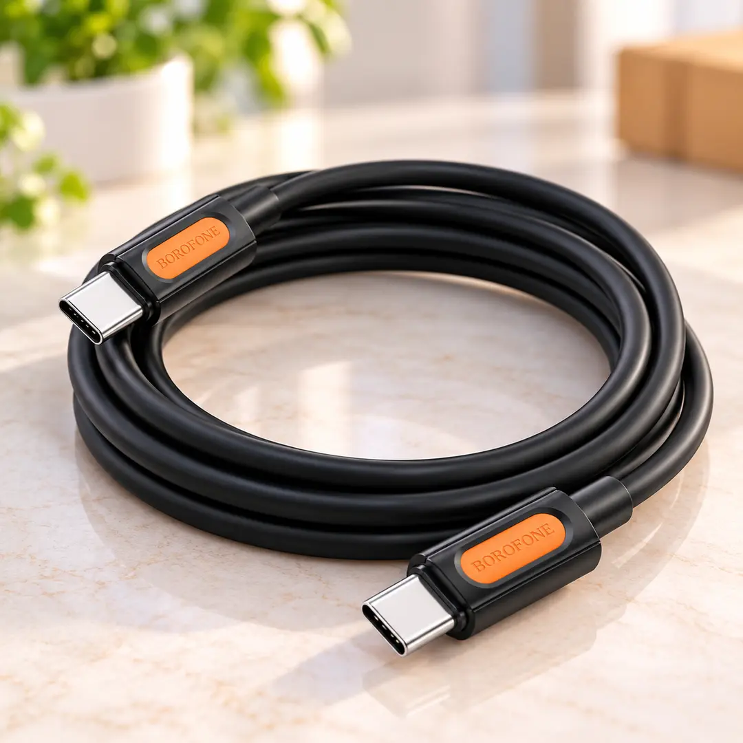 Кабель Borofone BX114  Type-C/Type-C 60W / Дата кабель для заряджання та передачі даних / Універсальний кабель для швидкого заряджання