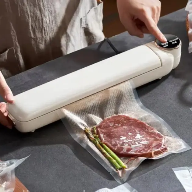 Вакуумний пакувальник харчових продуктів Vacuum Sealer із сенсорним дисплеєм + 10 пакетів