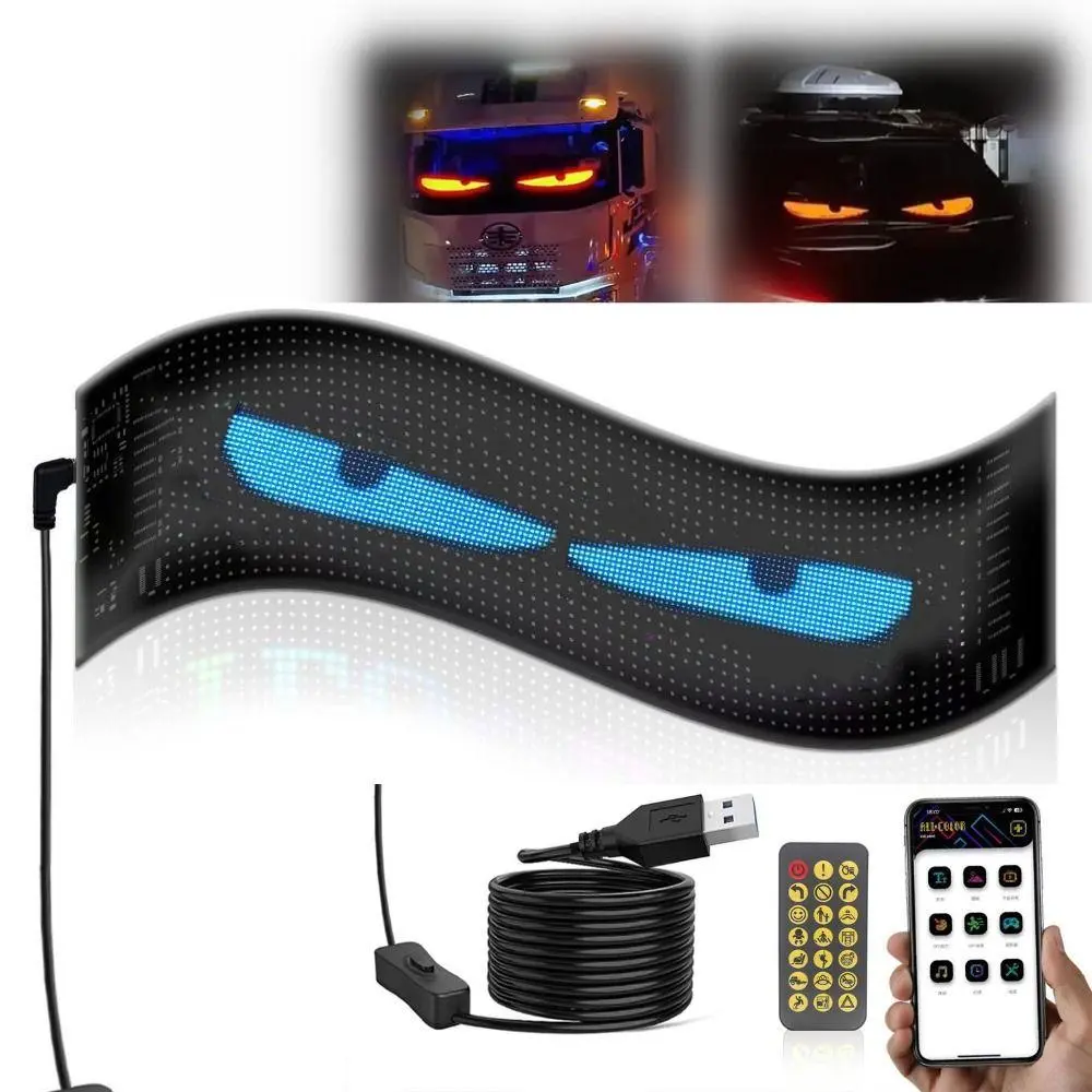 Гибкий экран LED Matrix Panel APP wifi rgb 120мм*595мм(16X96) ART-0567