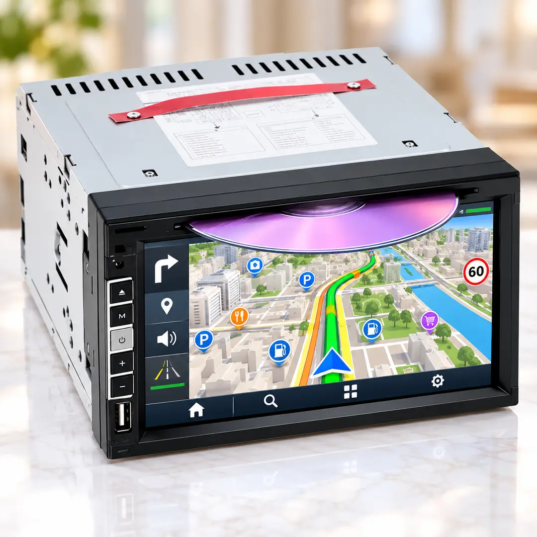 Автомагнітола PI-803 2DIN / Магнітола + Пульт дистанційного керування / Мультимедійно-навігаційна система, сенсорний дисплей