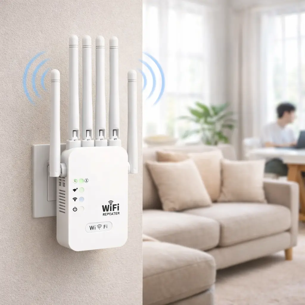 Потужний Wi-Fi ретранслятор 2.4G з 6 антенами / маршрутизатор / підсилювач вай фай сигналу